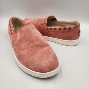 Spenco Santa Barbara Rivet Comfort Sneaker Suede Terra Cotta Coral Womens 10 B